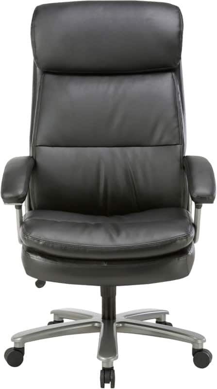 Viking Realspace Zeus Chefsessel Wippmechanik Kunstleder Feste Armlehne Höhenverstellbarer Sitz Schwarz 150 kg