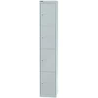 Bisley Schließfachschrank Office 4 Lichtgrau 305 x 305 x 1.802 mm
