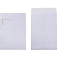 Office Depot Faltenversandtaschen C4 130 g/m² Weiß Mit Fenster Abziehstreifen 100 Stück
