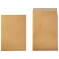 Office Depot Faltenversandtaschen E4 150 g/m² Braun Ohne Fenster Abziehstreifen 100 Stück
