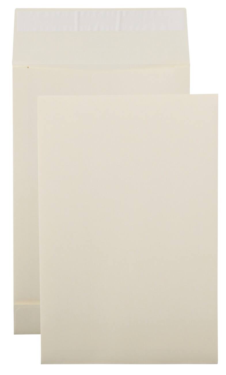 Office Depot Versandtaschen Kein Standard 170 g/m² Creme Ohne Fenster Abziehstreifen 230 x 350 mm 125 Stück
