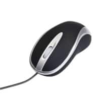 Ativa Kabelgebundene Ergonomische Optische Optische Maus AT-2134 Für Rechts- und Linkshänder 1,8 m USB-A Kabel Schwarz, Silber