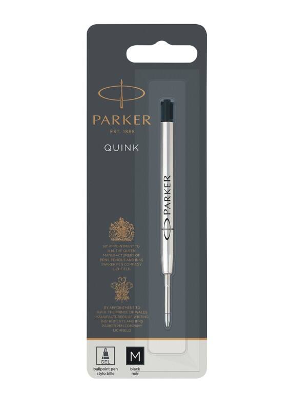 Parker Mittel Gelschreiber-Nachfüllmine Quink 0.5 mm Schwarz