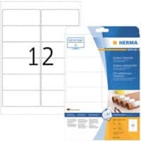 HERMA Wetterfeste Etiketten 9533 Rechteckig DIN A4 99,1 x 42,3 mm 10 Blatt à 12 Etiketten