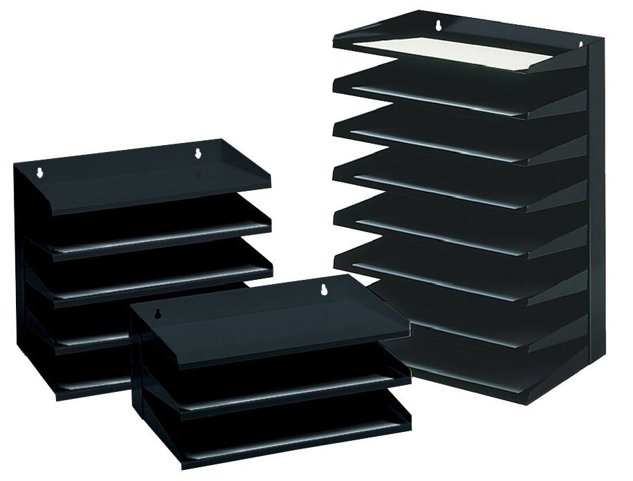 Briefsortierer Metall Schwarz 38 x 25 x 50 cm