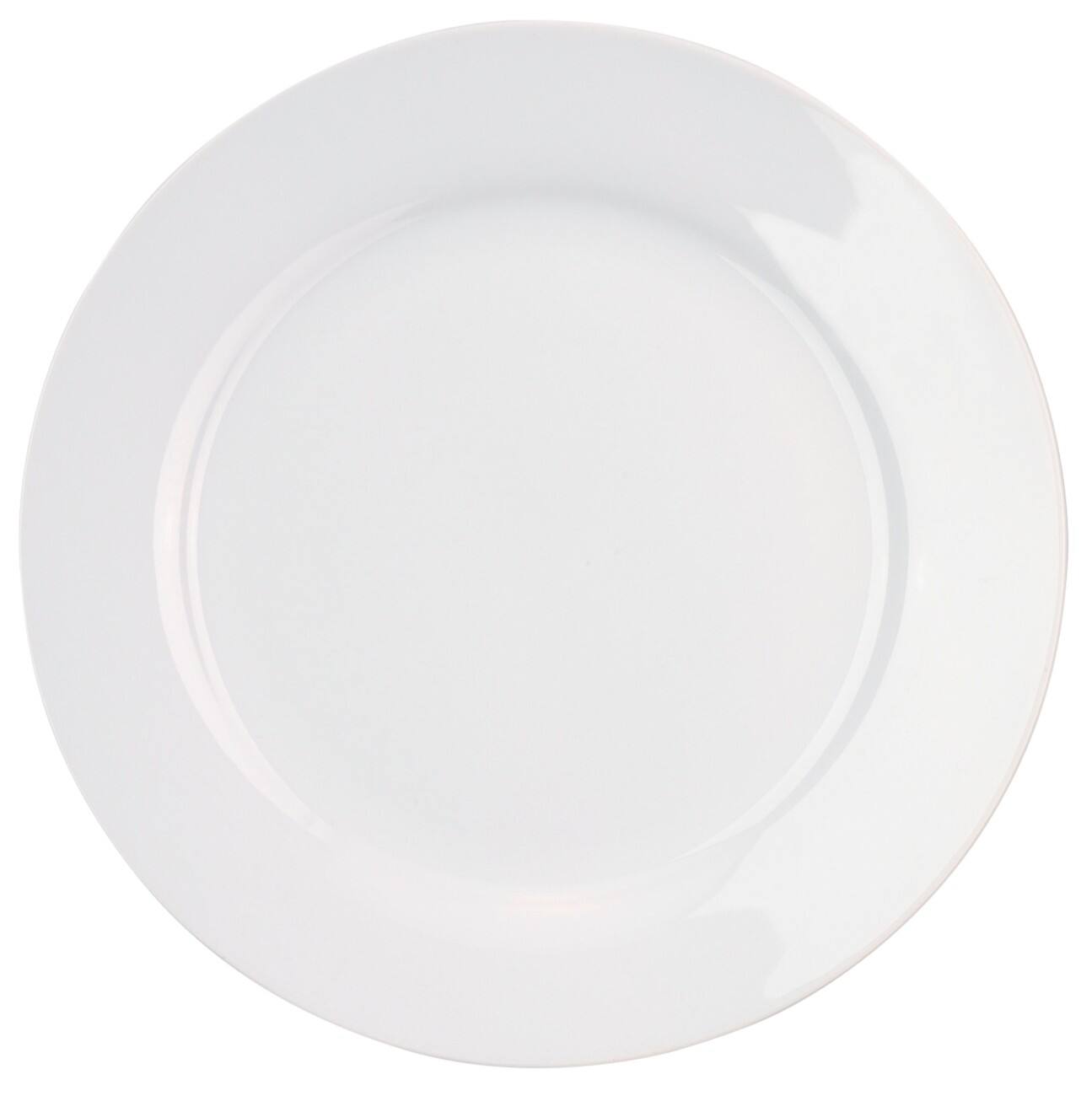 Niceday Teller Porzellan 24 cm Weiß 6 Stück