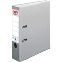 herlitz maX.file nature plus Ordner A4 80 mm Grau 2 Ringe 10841567 Pappkarton, PP (Polypropylen) Texturiert Hochformat