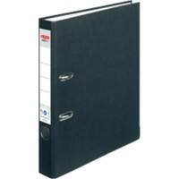 herlitz maX.file nature plus Ordner A4 50 mm Schwarz 2 Ringe 10841625 Pappkarton, PP (Polypropylen) Texturiert Hochformat