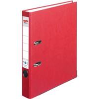 herlitz maX.file Nature Plus Ordner A4 55 mm Rot 2 Ringe Pappkarton, Packpapier Texturiert Hochformat