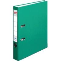 herlitz maX.file Nature Plus Ordner A4 55 mm Grün 2 Ringe Pappkarton, Packpapier Texturiert Hochformat