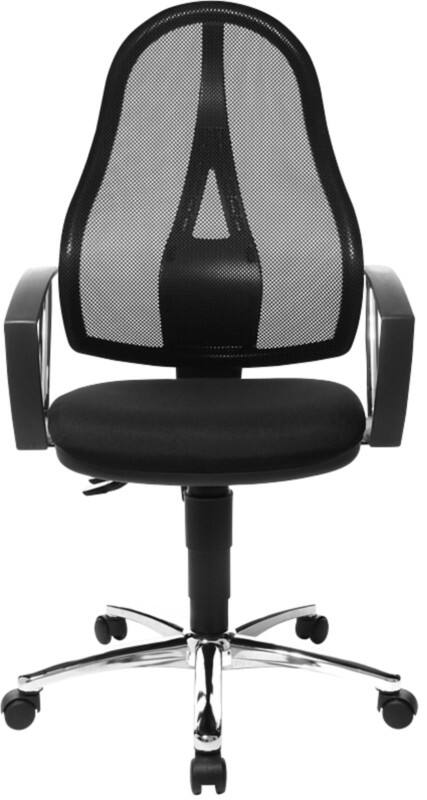 TOPSTAR Ergonomischer Bürostuhl Feste Armlehne Schwarz 110 kg Open Point SE