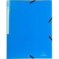 Exacompta Eckspannmappe Forever DIN A4 Blau Polypropylen 24 x 32 cm