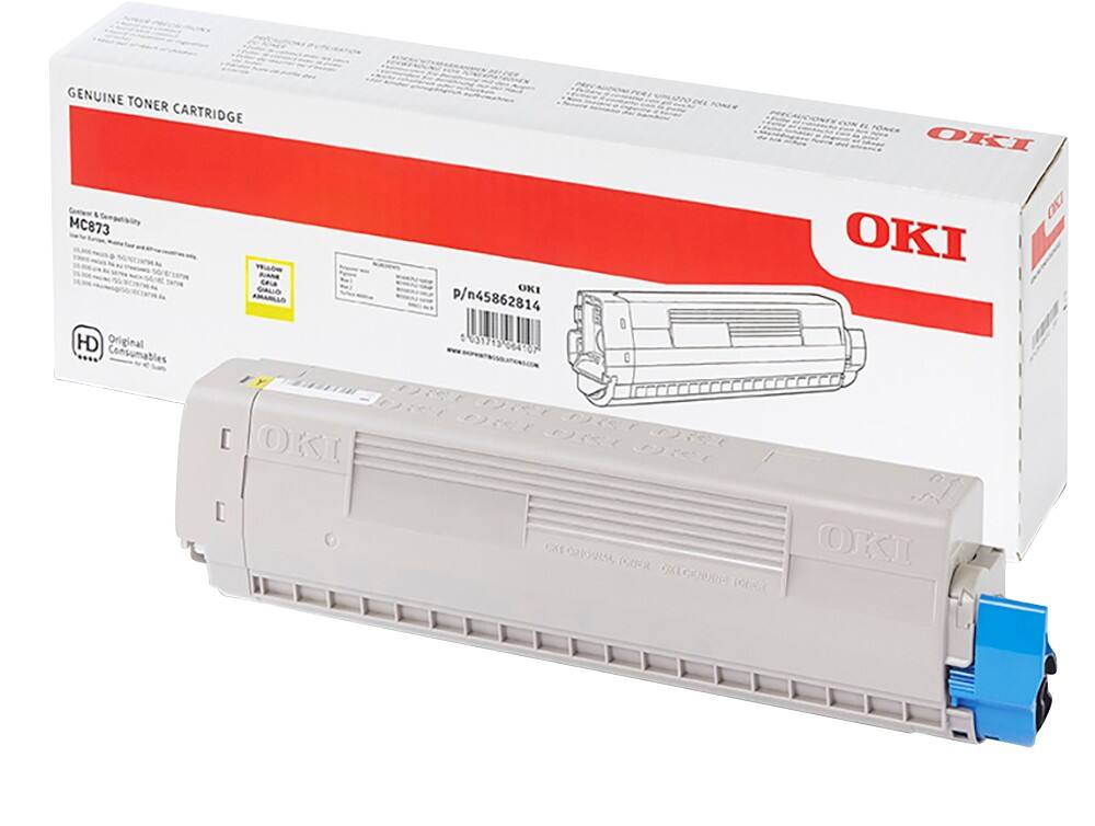 OKI Tonerkartusche MC873 Gelb