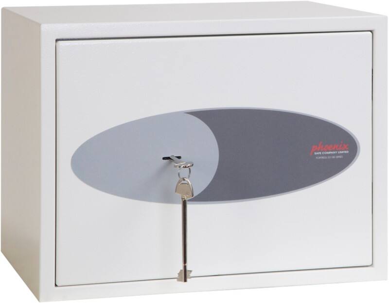 Phoenix Fortress Wertschutzschrank Schlüssel 24 L SS1182K Weiß
