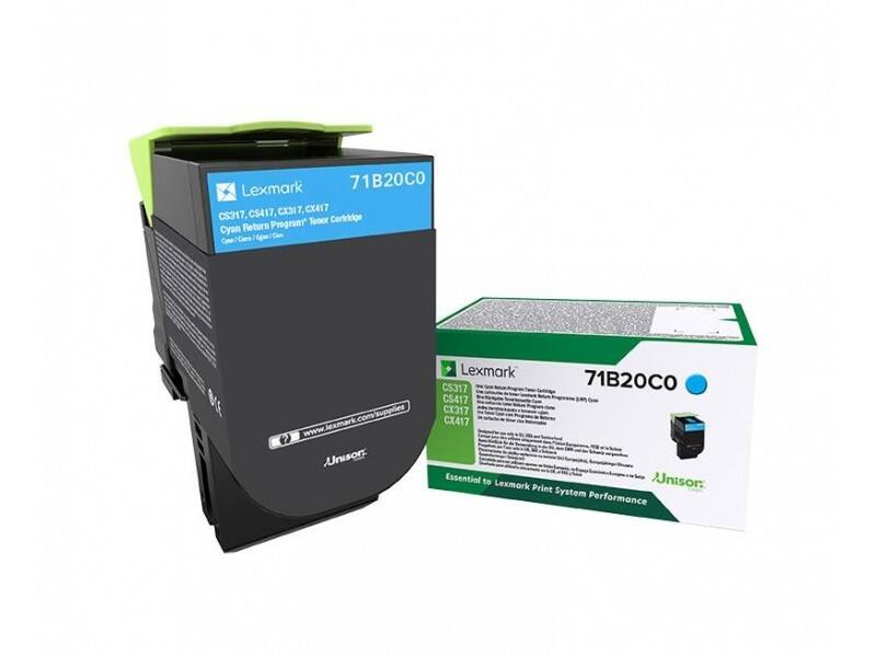 Lexmark Original Tonerkartusche 71B20C0 Cyan