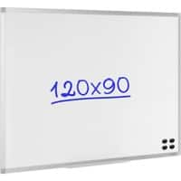 Viking Whiteboard Wandmontiert Magnetisch Lackierter Stahl Einseitig 120 (B) x 90 (H) cm