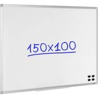 Viking wandmontierbares magnetisches Whiteboard lackierter Stahl 150 x 100 cm