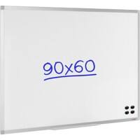 Viking Whiteboard Wandmontiert Magnetisch Emaille Einseitig 90 (B) x 60 (H) cm