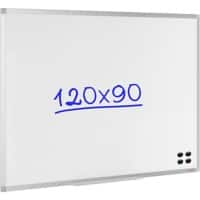 Viking Whiteboard Wandmontiert Magnetisch Emaille Einseitig 120 (B) x 90 (H) cm
