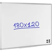 Viking wandmontierbares magnetisches Whiteboard Emaille Superior 180 x 120 cm