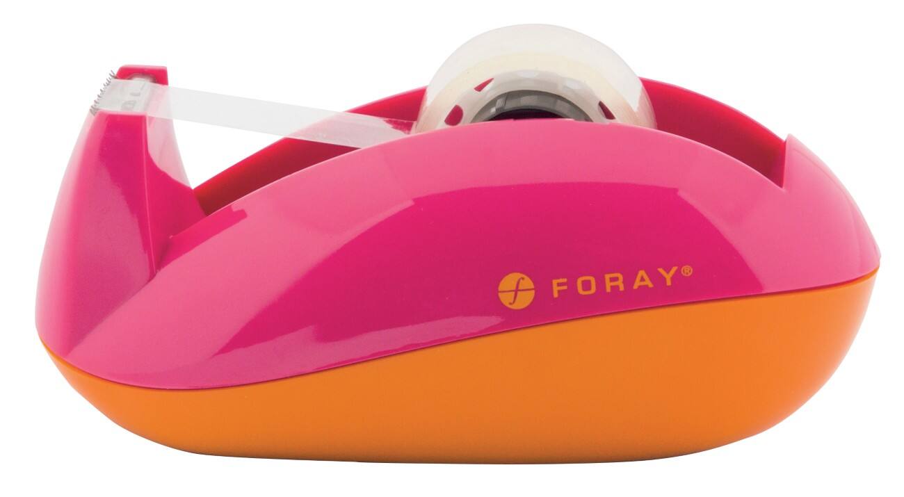 Foray Klebebandspender Generation Pink, Orange + Klebebandrolle
