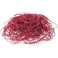 Office Depot Gummibänder 150 x 1,5 mm 100 mm Rot 500 g
