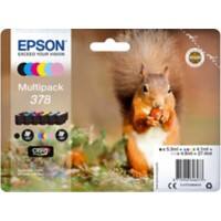 Epson 378 Original Tintenpatrone C13T37884010 Schwarz, Cyan, Hellcyan, Hellmagenta Magenta, Gelb Multipack 6 Stück