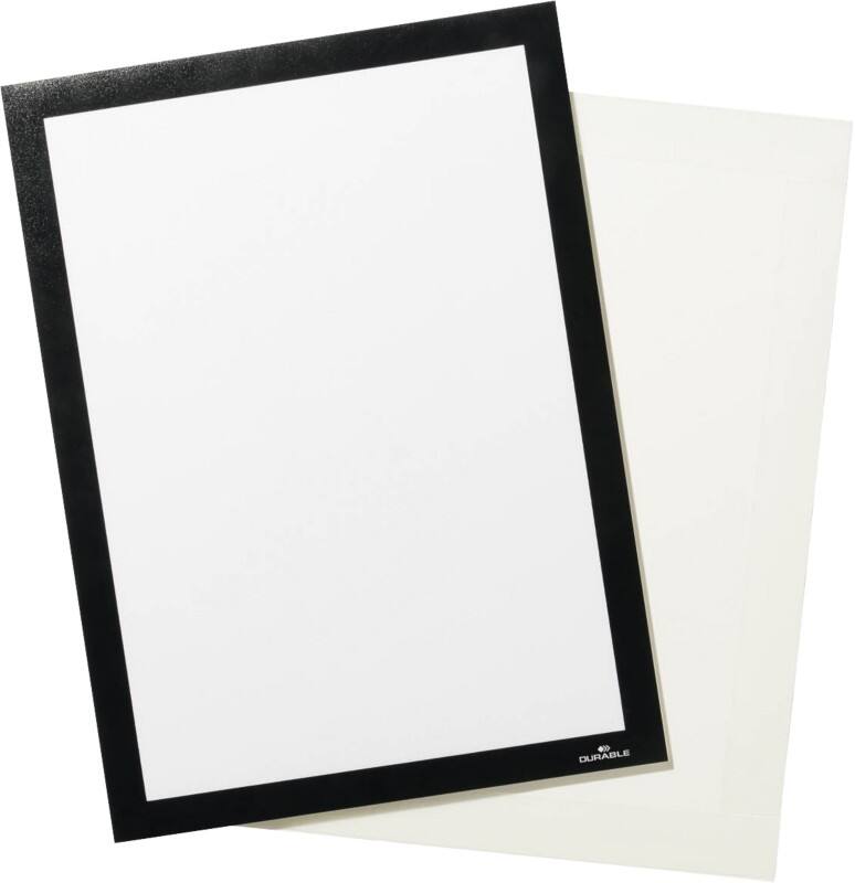 DURABLE DURAFRAME GRIP A4 Inforahmen Schwarz Kunststoff 496801 23,4 (B) x 37,5 (T) x 32,6 (H) cm 4968 01