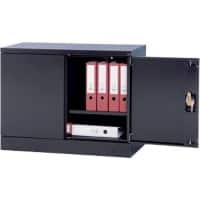 Realspace Flügeltürenschrank Schwarz 920 x 420 x 700 mm