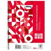 Office Depot Notebook DIN A5+ Kariert Papier Softcover Weiß Perforiert 160 Seiten Pack 5