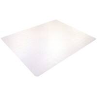 Office Depot rechteckige Stuhlmatte Teppichboden Polycarbonat 130 x 120cm Transparent