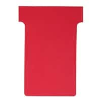 Nobo T-Steckkarten 3 Rot 6 x 8,5 cm 100 Stück