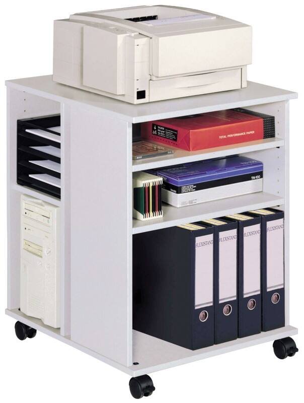 DURABLE Multifunktions-Rollwagen Hellgrau Holz 528 x 592 x 748 mm