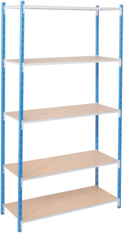ARNO SPACE Arno - Workshop Regale 5 Fachböden Verzinkt 1.000 x 300 x 2.000 mm Blau
