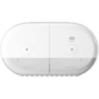 Tork SmartOne® Mini Doppelrollenspender für Toilettenpapier Weiß T9, Hohe Kapazität, Elevation Linie, 682000