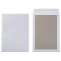 Office Depot Versandtaschen mit Papprückwand B4 120 g/m² Weiß Ohne Fenster Abziehstreifen 250 x 353 mm 100 Stück