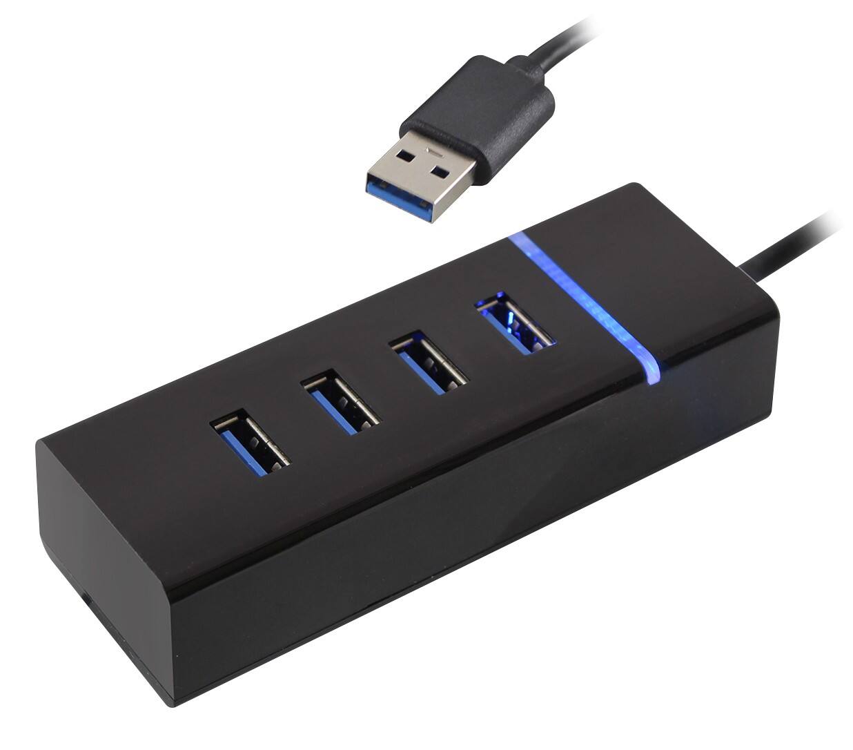 ewent EW1123 4 x USB 3.1 auf 1 x USB 1.1 Male Mini Hub 4 Ports