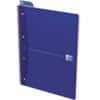 OXFORD Office Essentials Notebook DIN A4+ Kariert Spiralbindung Karton Blau Perforiert 140 Seiten