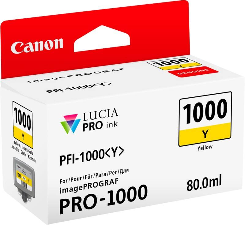 Canon PFI-1000Y Original Tintenpatrone Gelb