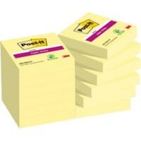 Post-it Super Sticky Haftnotizen 47,6 x 47,6 mm Gelb Quadratisch 12 Stück à 90 Blatt