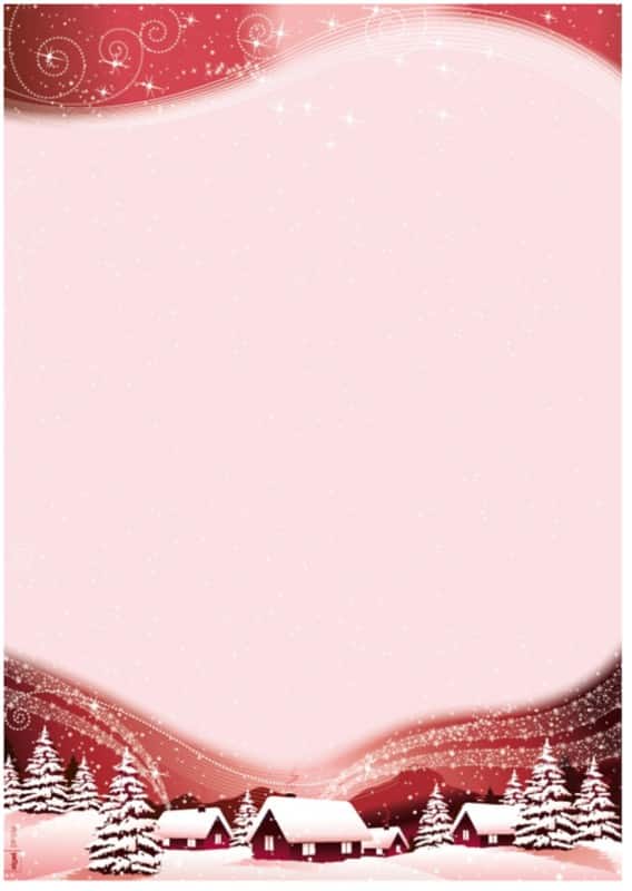 Sigel Briefpapier Stille Nacht Rot 21 x 29,7 cm 100 Blatt