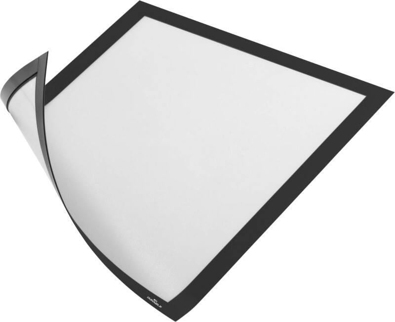 DURABLE DURAFRAME Magnetic A4 Inforahmen Magnetisch Schwarz Hartfolie 486901 24,5 (B) x 0,5 (T) x 32,5 (H) cm 486901 5 Stück