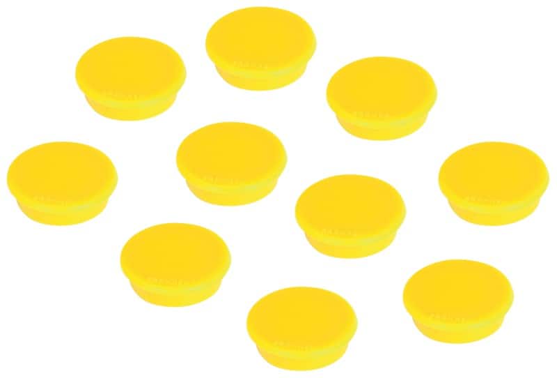 Franken Magnete HMS3604 Gelb 3,8 cm 10 Stück