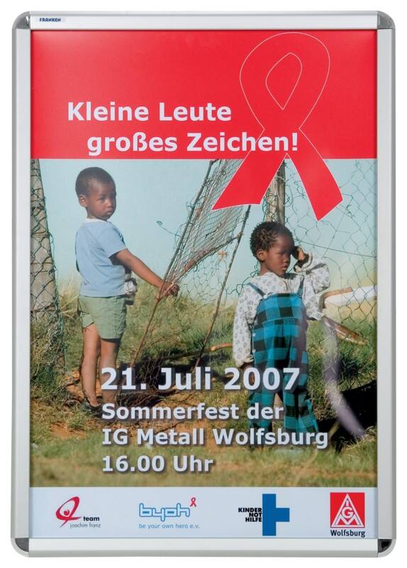 Franken A1 Klapprahmen Silber Aluminium BS0802 59,4 (B) x 84,1 (H) cm