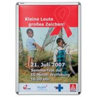 Franken A1 Klapprahmen Silber Aluminium BS0802 59,4 (B) x 84,1 (H) cm