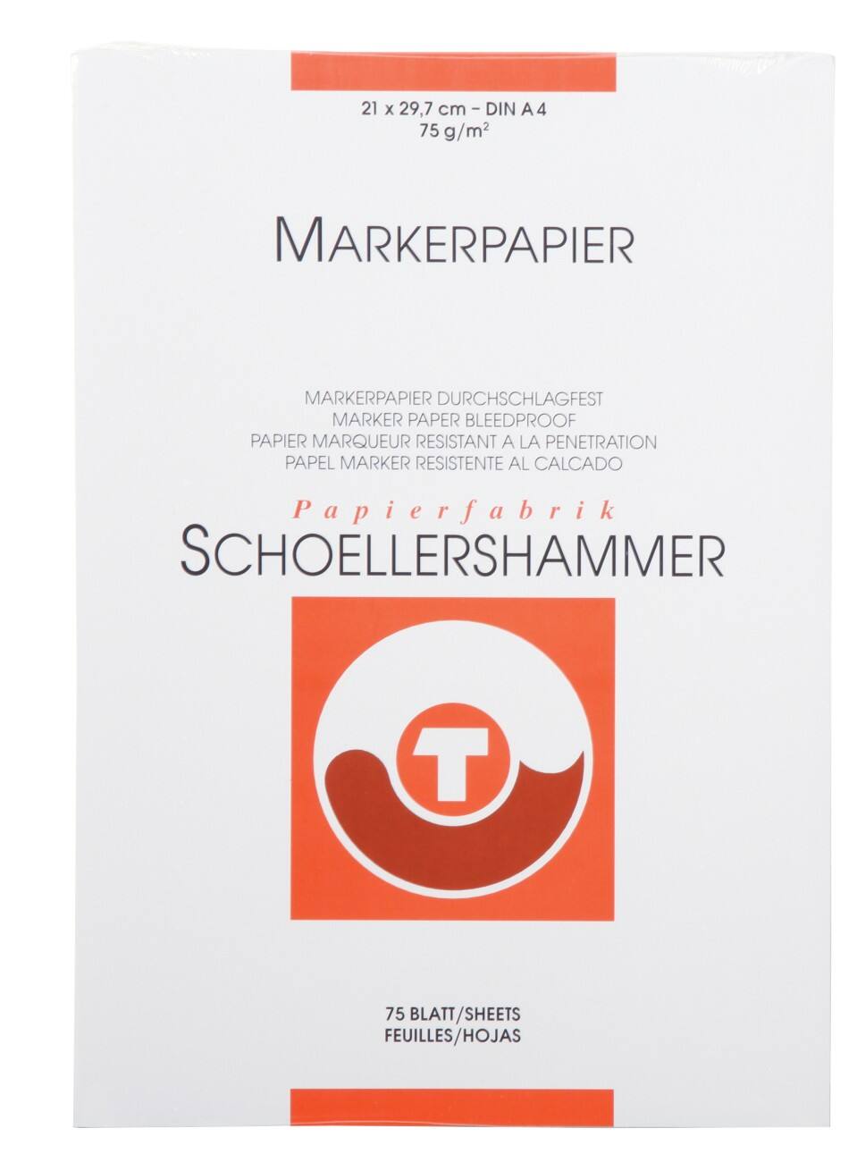 SCHOELLERSHAMMER S857404 Skizzenpapier A4 75 g/m² 210 x 297 mm 75 Blatt