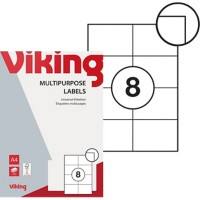 Viking Universaletiketten 3225330 Selbsthaftend Spezial Weiß 105 x 74 mm 100 Blatt à 8 Etiketten