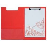 Office Depot Klemmbrettmappe Foldover Rot A4 23,5 x 34 cm PVC (Polyvinylchlorid)