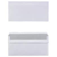 Niceday Briefumschläge DL 75 g/m² Weiß Ohne Fenster Selbstklebend 1000 Stück