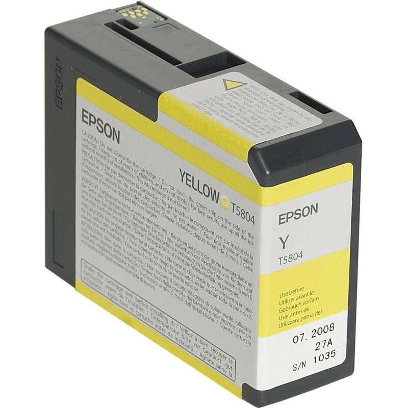 Epson T5804 Original Tintenpatrone C13T580400 Gelb